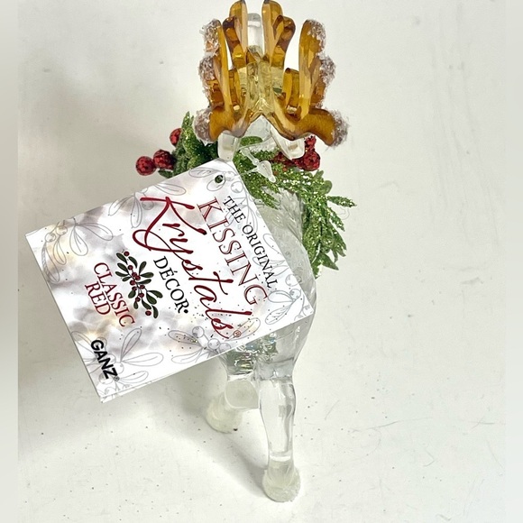 Ganz Kissing Krystals Krystal Mistletoe Reindeer - Picture 5 of 5